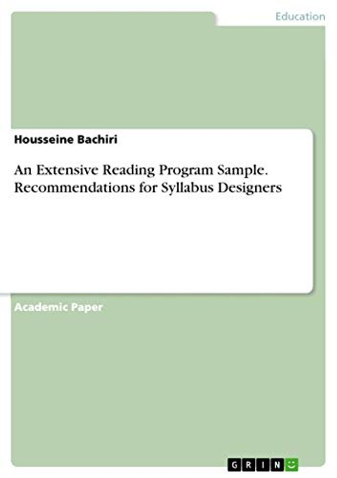 Extensive Reading Program Sample. Recommendations for Syllabus Designers